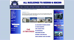 Desktop Screenshot of bluelinebuildings.co.uk